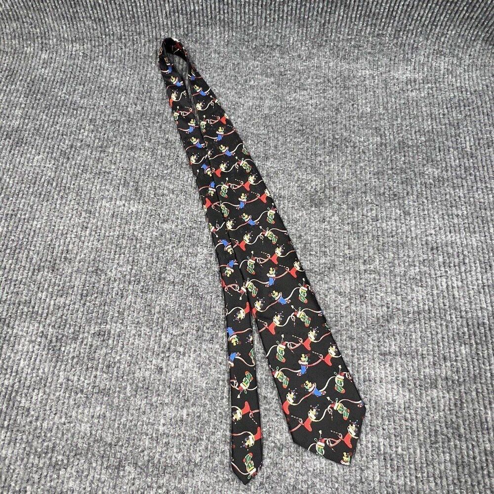 Hallmark Christmas Necktie Mens Holiday Festive Stockings‎ Candy Cane Dressy NWT
